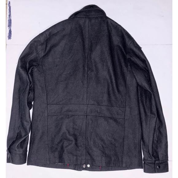 Buffalo David Bitton men’s large jacket wool zip up black - Picture 4 of 4